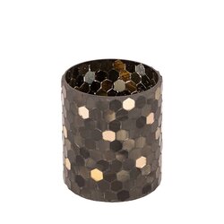 PTMD Calep Dark Green mosaic glass tealight straight M - afbeelding 2
