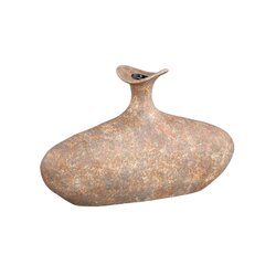 PTMD Coldin Taupe ceramic vase oval L