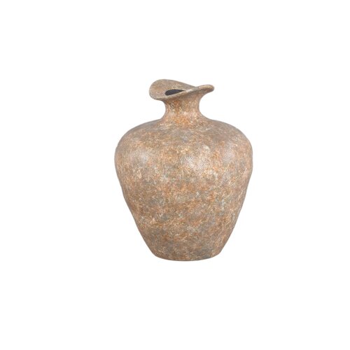 PTMD Coldin Taupe ceramic vase round L