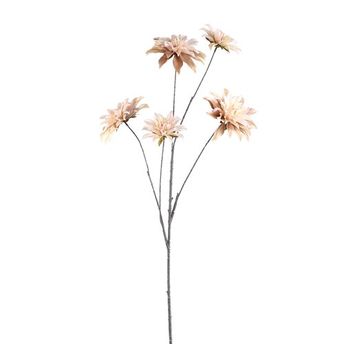 PTMD Dahlia Flower Beige 5 flower dahlia spray - afbeelding 1