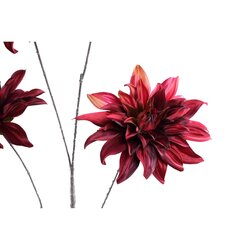 PTMD Dahlia Flower Burgundy 5 flower dahlia spray - afbeelding 2