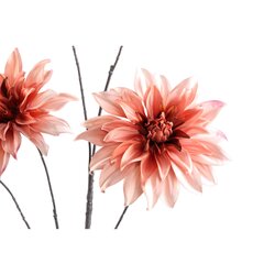 PTMD Dahlia Flower Peach 5 flower dahlia spray - afbeelding 2