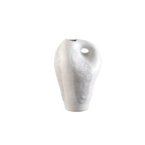 PTMD Dangelo White ceramic irregular vase high S - afbeelding 1