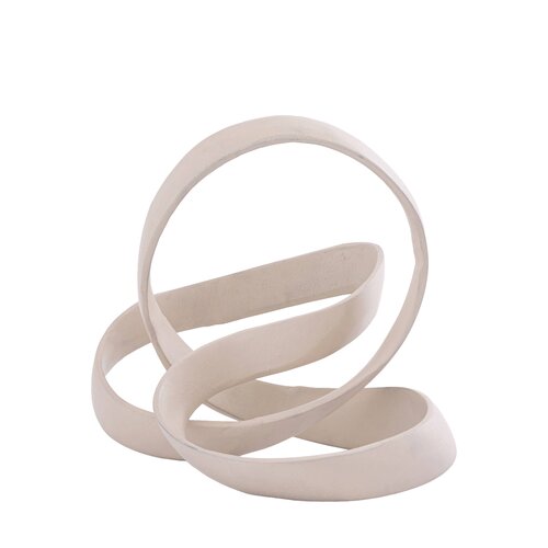 PTMD Davean Beige casted alu knot shaped statue big