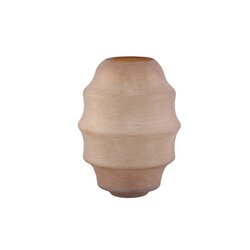 PTMD Elladie Amber round glass layered vase high - afbeelding 1