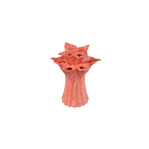 PTMD Ellodie Pink ceramic flower B tulip vase S
