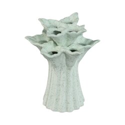 PTMD Ellodie Terquoise ceramic flower B tulip vase S