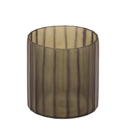 PTMD Elois Dark Grey glass round angular stormlight - afbeelding 2