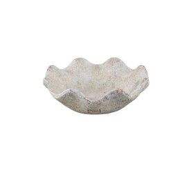 PTMD Esteen Ant White round wavy shaped cement bowl S