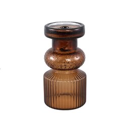 PTMD Fadri Bronze glass candle holder S