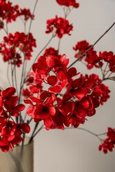 PTMD Hydrangea Flower Burgundy hydrangea flower spray - afbeelding 4