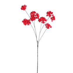 PTMD Hydrangea Flower Burgundy hydrangea flower spray - afbeelding 1