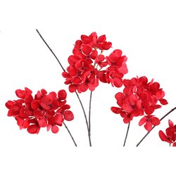 PTMD Hydrangea Flower Burgundy hydrangea flower spray - afbeelding 2