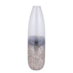 PTMD Imaria Cream round glass vase rough finish L - afbeelding 2