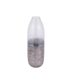 PTMD Imaria Cream round glass vase rough finish S - afbeelding 2