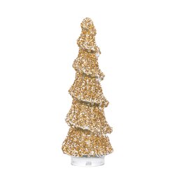 PTMD Ingra Gold glass tree shaped statue with beads L - afbeelding 1