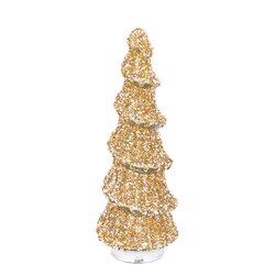 PTMD Ingra Gold glass tree shaped statue with beads L - afbeelding 2