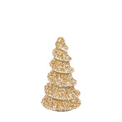PTMD Ingra Gold glass tree shaped statue with beads S - afbeelding 1