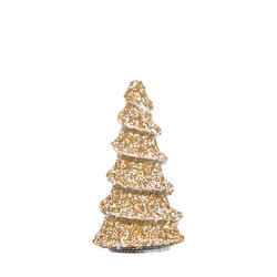PTMD Ingra Gold glass tree shaped statue with beads S - afbeelding 2