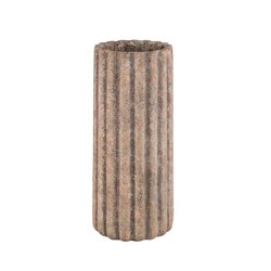 PTMD Jaydean Grey cement pot ribbed structure high M