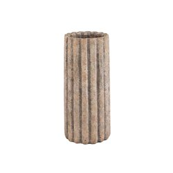 PTMD Jaydean Grey cement pot ribbed structure high S