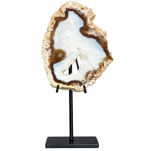 PTMD Josha Natural coral crystal slice deco ornament S - afbeelding 1