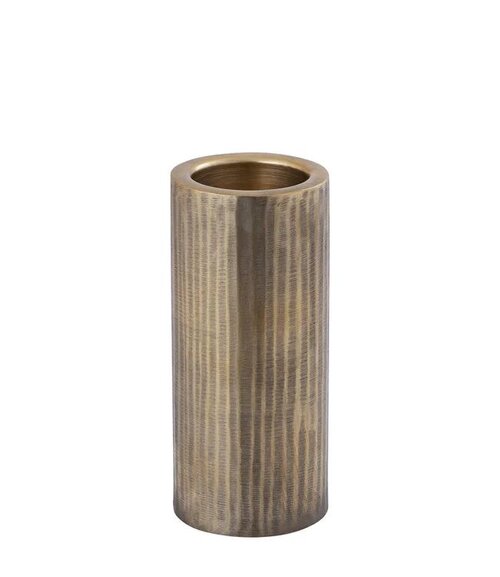 PTMD Jowad Antique Gold alu sheet candle holder rib M