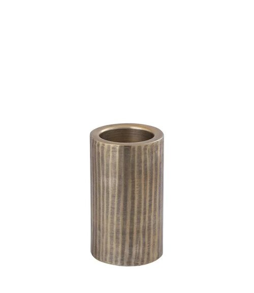 PTMD Jowad Antique Gold alu sheet candle holder rib S