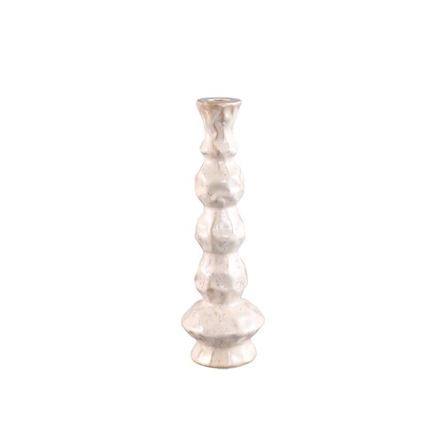 PTMD Kirsey Cream ceramic candleholder irregular A - afbeelding 1