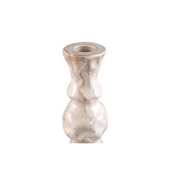PTMD Kirsey Cream ceramic candleholder irregular A - afbeelding 2