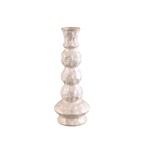 PTMD Kirsey Cream ceramic vase irregular shape A - afbeelding 1