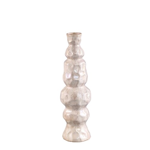 PTMD Kirsey Cream ceramic vase irregular shape C - afbeelding 1
