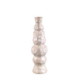 PTMD Kirsey Cream ceramic vase irregular shape C - afbeelding 1