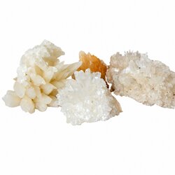 PTMD Kriss Natural calcite crystal ornament XS set of 5