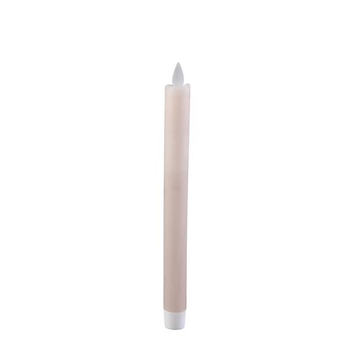 PTMD LED Diner Candle beige moveable flame set of 2