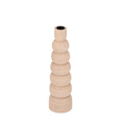 PTMD Lenna White wood candleholder rounds M - afbeelding 2