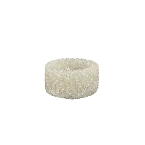 PTMD Marsella Cream glass crystal tealight round S