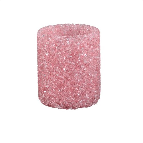 PTMD Marsella Light Pink glass crystal tealight round L