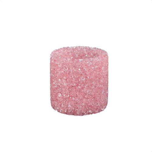 PTMD Marsella Light Pink glass crystal tealight round M