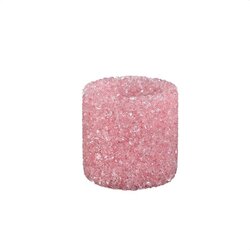 PTMD Marsella Light Pink glass crystal tealight round M