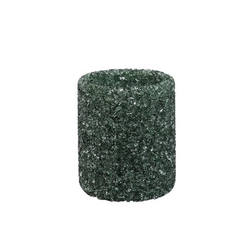 PTMD Marsella Petrol glass crystal tealight round L
