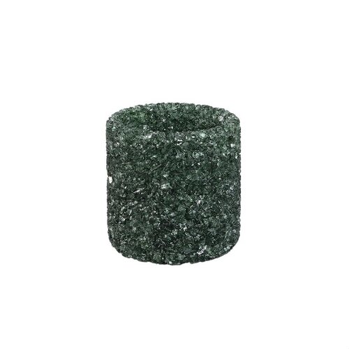 PTMD Marsella Petrol glass crystal tealight round M