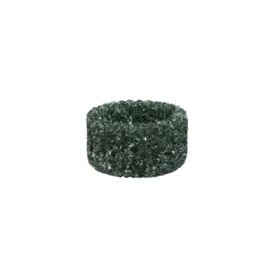 PTMD Marsella Petrol glass crystal tealight round S