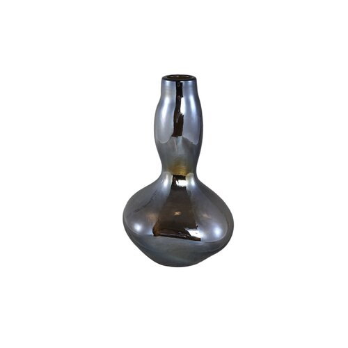 PTMD Naima Light Brown glass irregular shape vase bulby