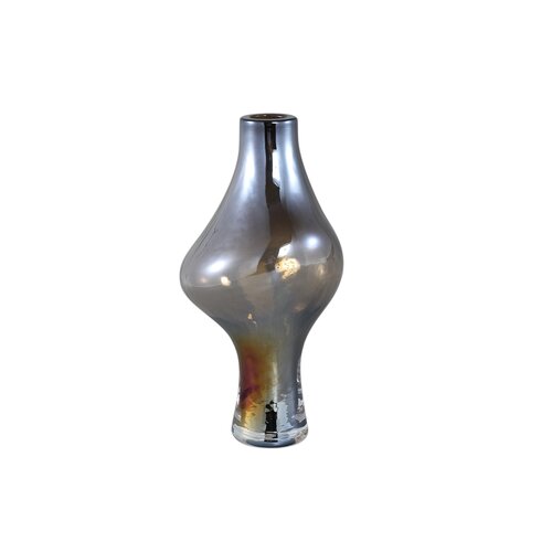 PTMD Naima Light Brown glass irregular vase wide middle