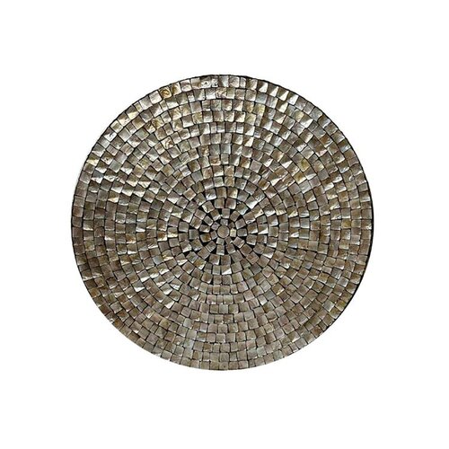 PTMD Nikael Bronze round poly shell bamboo wall panel L