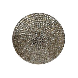 PTMD Nikael Bronze round poly shell bamboo wall panel L