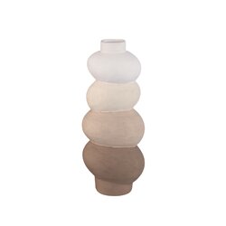 PTMD Norian Light Brown ceramic bulby vase earthy M