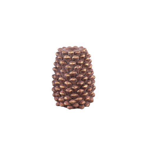 PTMD Pigna Dark Brown 1pc pinecone shape candleholder