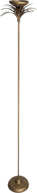 PTMD Risella Gold  metal candleholder palm cup round L